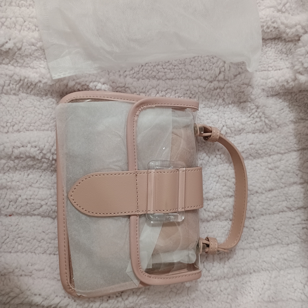 Clear With Pink Women's Handbag